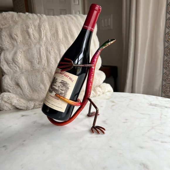 Welded Desert Lizard Wine Holder from Moab Utah - Picture 10 of 10